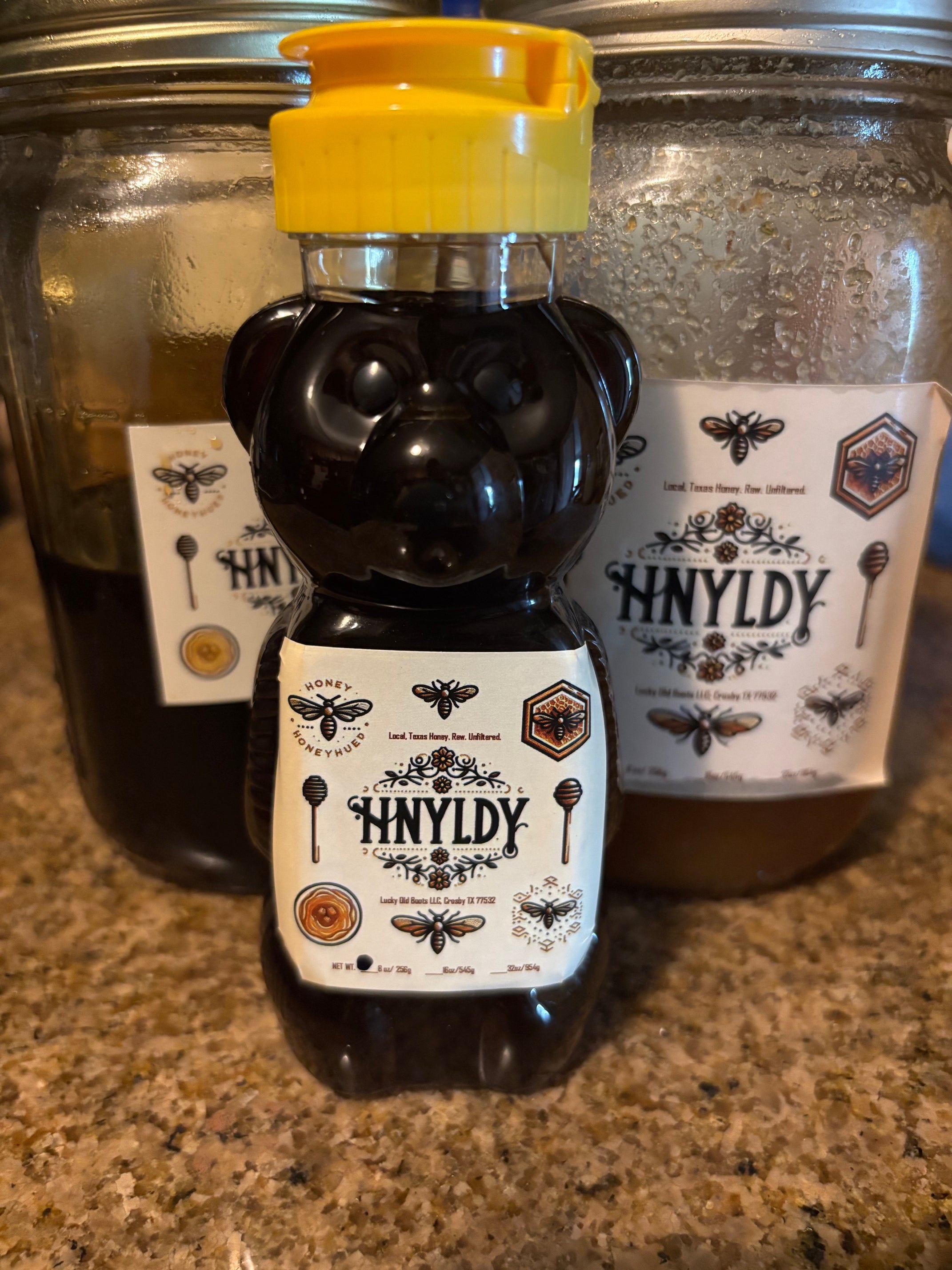 8 oz Plastic Honey Bear Fresh Honey
